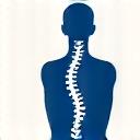 背骨のイラストが描かれた人間工学のアイコン。