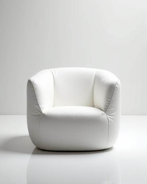 Kaiyo Craft製の白いKUMOチェア。